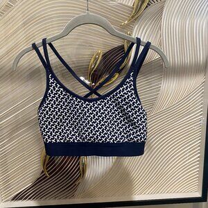 Tory Sport Sports Bra (S, Blue + White)